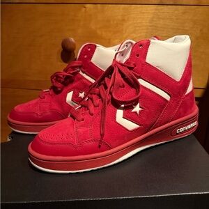 Converse Weapon Red and White shoes